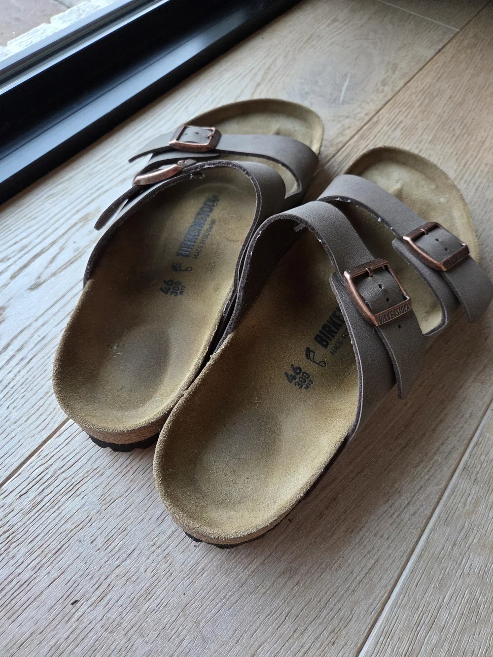 Birkenstock Arizona Style Two-Strap Sandals in Brown